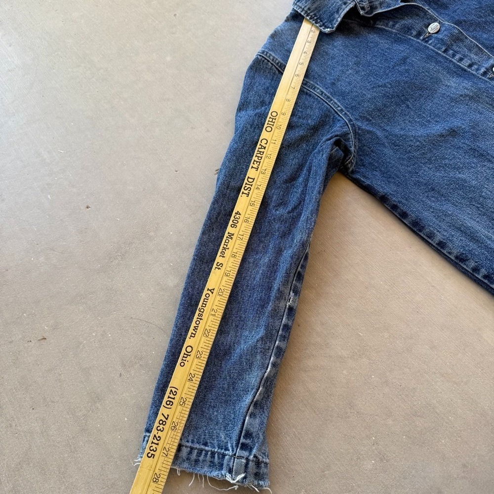 Vintage 90s French Dressing Denim Chore Jacket Womens 10 Jean Barn Coat Canada - Picture 7 of 8